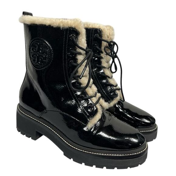 Tory Burch Women’s Miller Shearling Lug Sole Boot / Size-7M - Picture 1 of 13